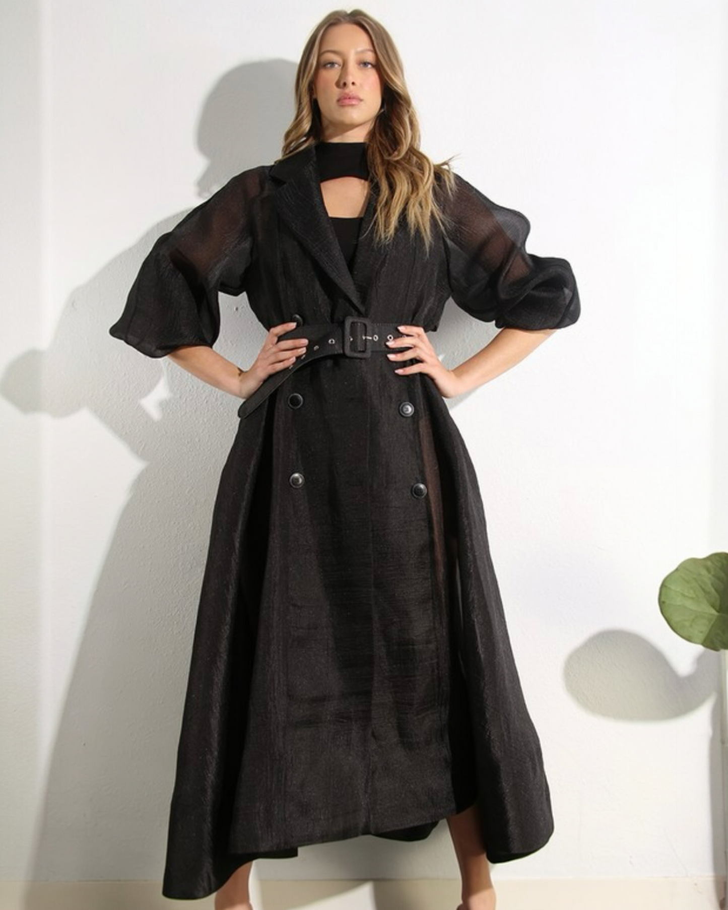 Organza Trench Coat